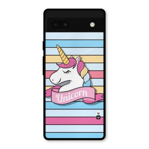 Unicorn Stripes Metal Back Case for Google Pixel 6a