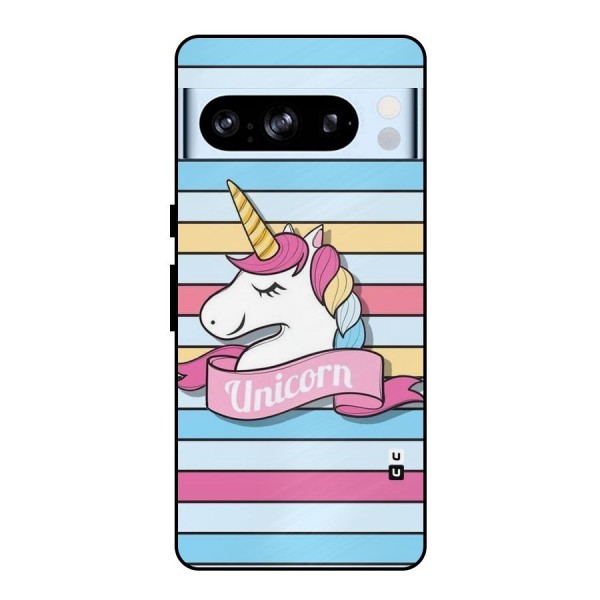 Unicorn Stripes Metal Back Case for Google Pixel 8 Pro