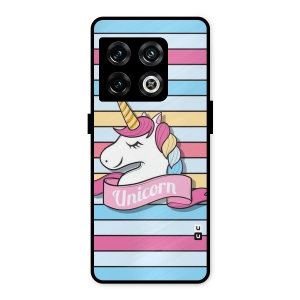 Unicorn Stripes Metal Back Case for OnePlus 10 Pro 5G