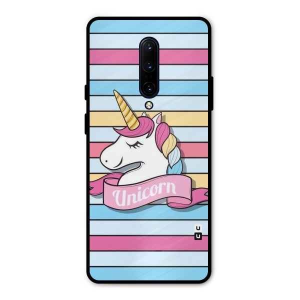Unicorn Stripes Metal Back Case for OnePlus 7 Pro