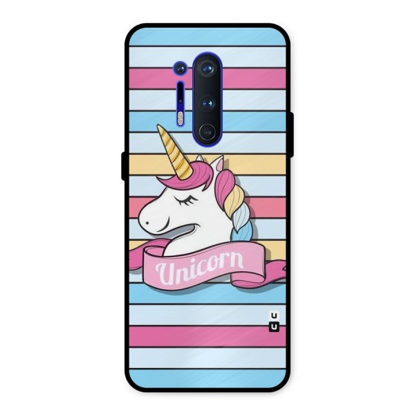 Unicorn Stripes Metal Back Case for OnePlus 8 Pro