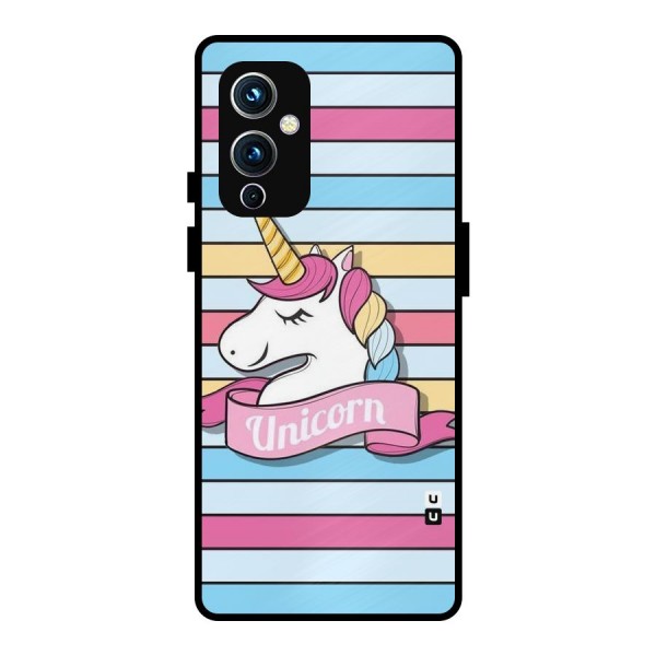 Unicorn Stripes Metal Back Case for OnePlus 9