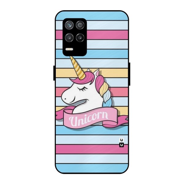 Unicorn Stripes Metal Back Case for Realme 9 5G