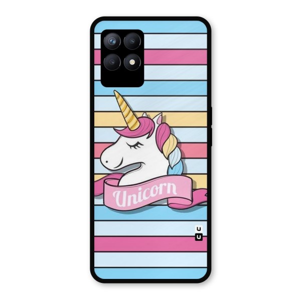 Unicorn Stripes Metal Back Case for Realme Narzo 50