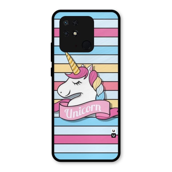 Unicorn Stripes Metal Back Case for Redmi 10 Power