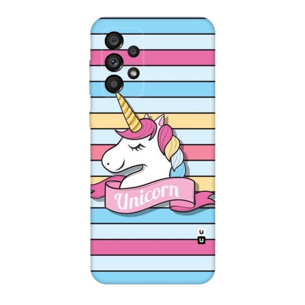 Unicorn Stripes Original Polycarbonate Back Case for Galaxy A73 5G
