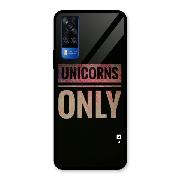 Unicorns Only Glass Back Case for Vivo Y51