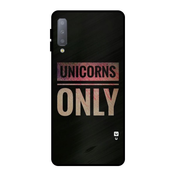 Unicorns Only Metal Back Case for Galaxy A7 (2018)