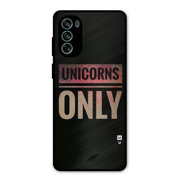 Unicorns Only Metal Back Case for Moto G62