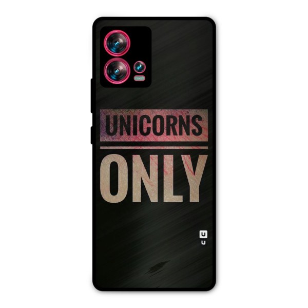 Unicorns Only Metal Back Case for Motorola Edge 30 Fusion