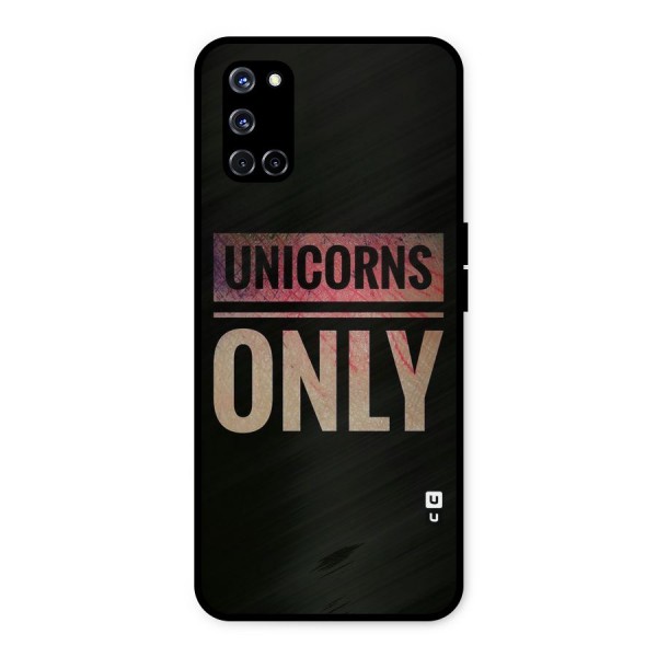 Unicorns Only Metal Back Case for Oppo A52