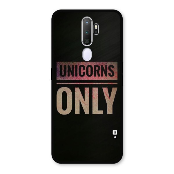 Unicorns Only Metal Back Case for Oppo A5 (2020)