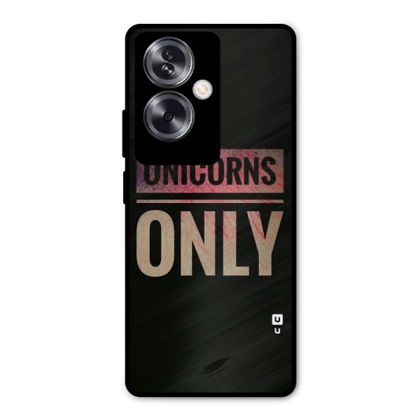 Unicorns Only Metal Back Case for Oppo A79 5G