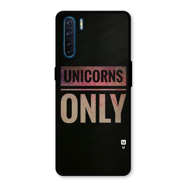 Unicorns Only Metal Back Case for Oppo F15