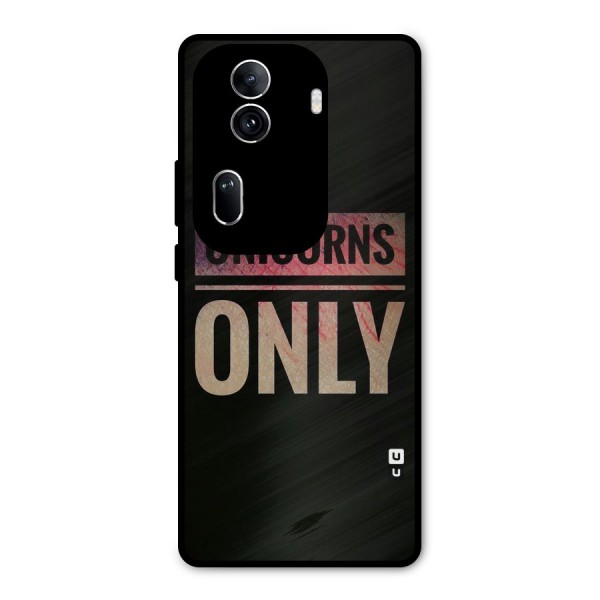 Unicorns Only Metal Back Case for Oppo Reno11 Pro 5G