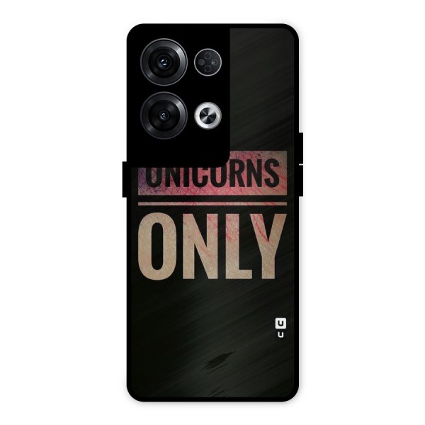 Unicorns Only Metal Back Case for Oppo Reno8 Pro 5G