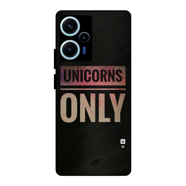 Unicorns Only Metal Back Case for Poco F5