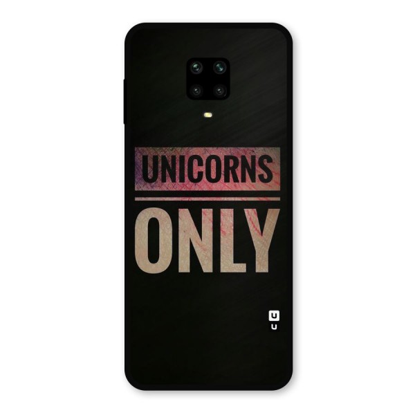 Unicorns Only Metal Back Case for Poco M2
