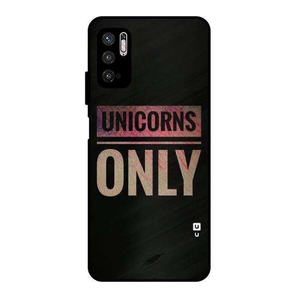 Unicorns Only Metal Back Case for Poco M3 Pro 5G