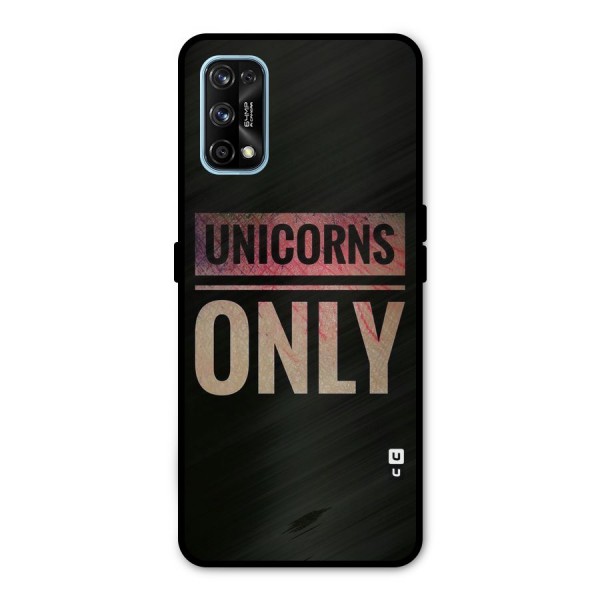 Unicorns Only Metal Back Case for Realme 7 Pro