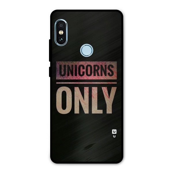Unicorns Only Metal Back Case for Redmi Note 5 Pro