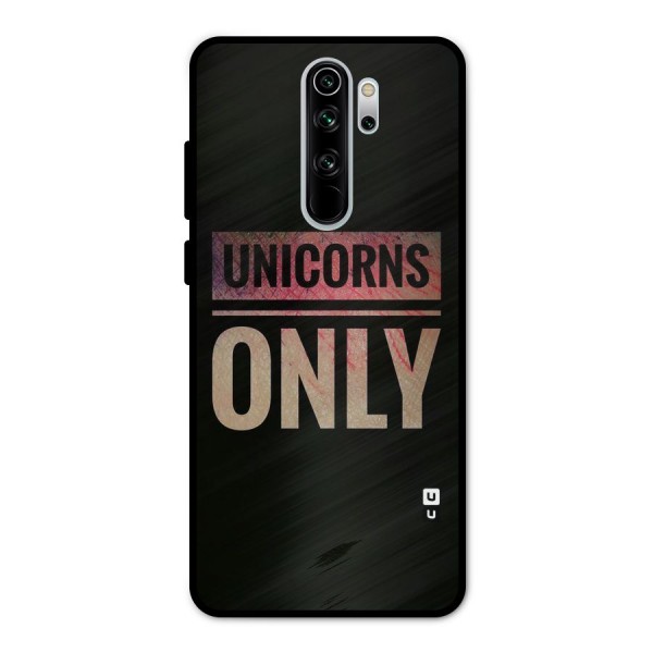 Unicorns Only Metal Back Case for Redmi Note 8 Pro