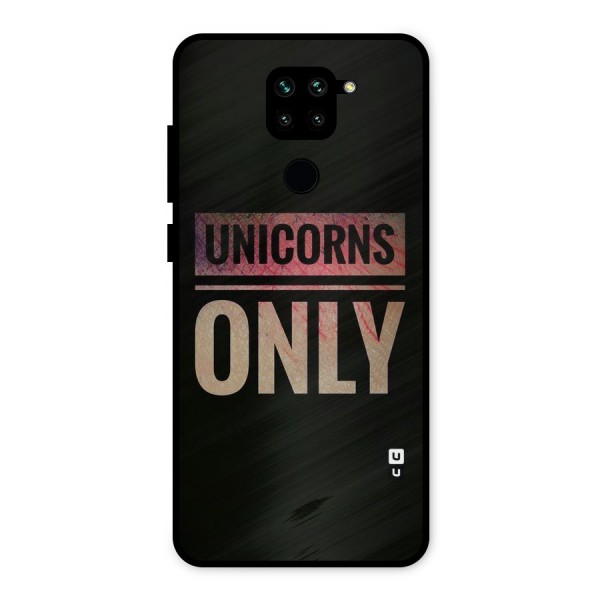 Unicorns Only Metal Back Case for Redmi Note 9