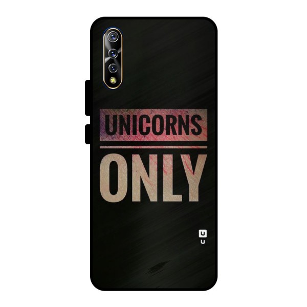 Unicorns Only Metal Back Case for Vivo S1