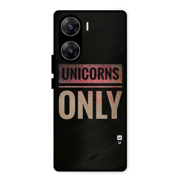 Unicorns Only Metal Back Case for Vivo V29e