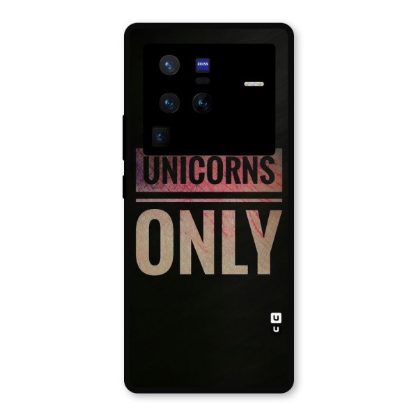 Unicorns Only Metal Back Case for Vivo X80 Pro