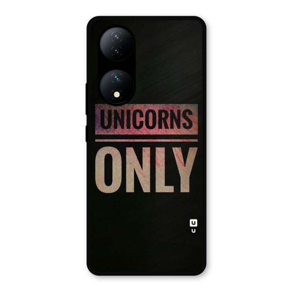 Unicorns Only Metal Back Case for Vivo Y100a