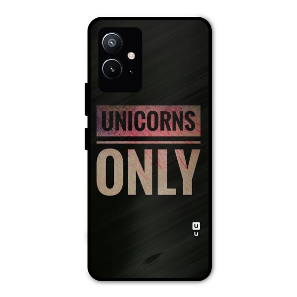 Unicorns Only Metal Back Case for Vivo Y75 5G