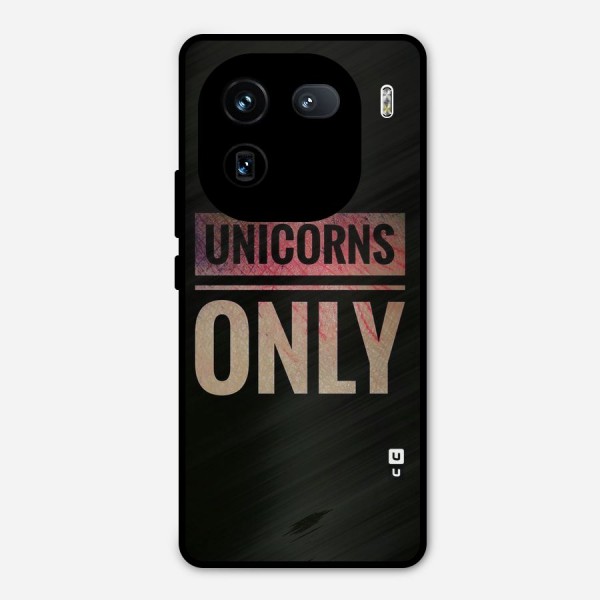 Unicorns Only Metal Back Case for iQOO 12