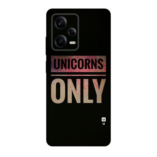 Unicorns Only Original Polycarbonate Back Case for Redmi Note 12 Pro