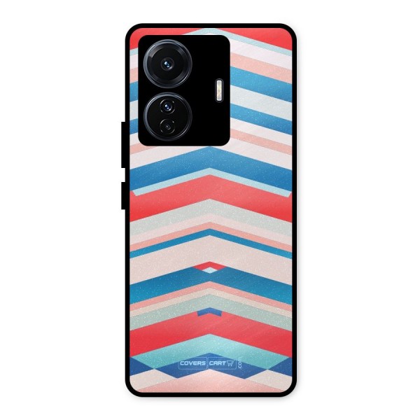 Unique Vibrant Colours Metal Back Case for iQOO Z6