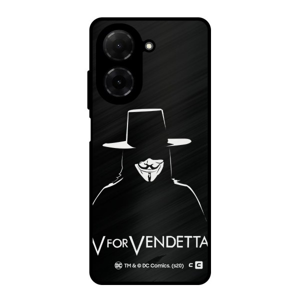 V for Vendetta Minimal Metal Back Case for Poco C71