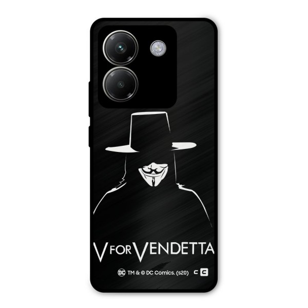 V for Vendetta Minimal Metal Back Case for Poco M7 Pro 5G