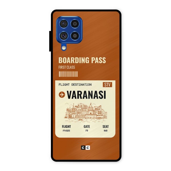 Varanasi Boarding Pass Metal Back Case for Galaxy F62