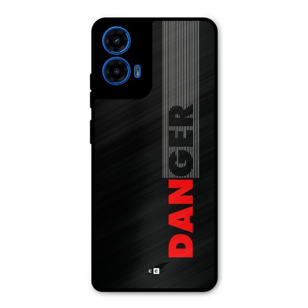 Vertical Danger Metal Back Case for Moto G45