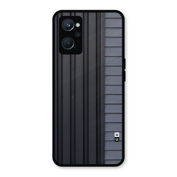 Vertical Horizontal Metal Back Case for Realme 9i