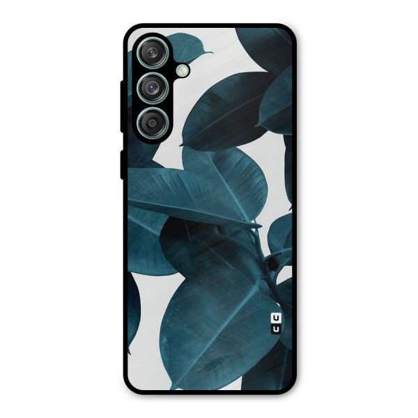 Very Aesthetic Leafs Metal Back Case for Galaxy M55 5G