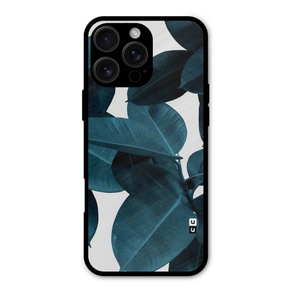 Very Aesthetic Leafs Metal Back Case for iPhone 16 Pro Max