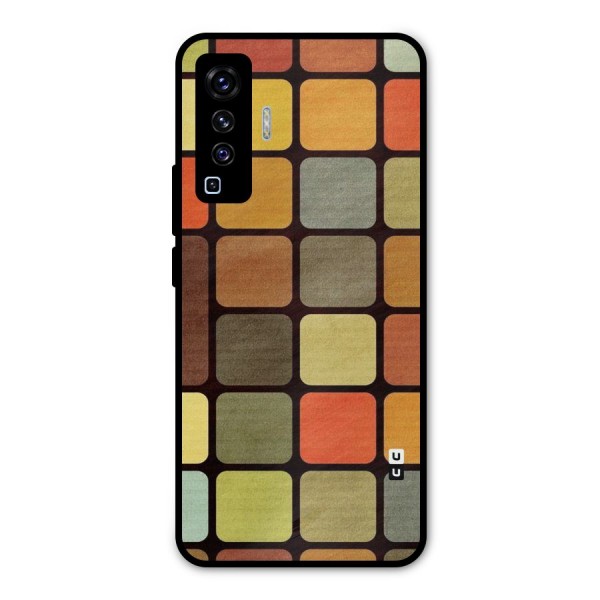 Vintage Boxes Metal Back Case for Vivo X50