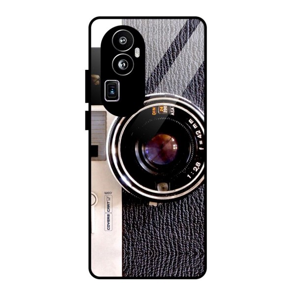 Vintage Camera Glass Back Case for Oppo Reno10 Pro Plus