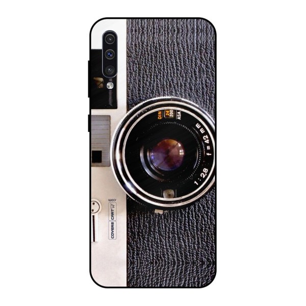 Vintage Camera Metal Back Case for Galaxy A50