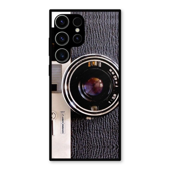 Vintage Camera Metal Back Case for Galaxy S23 Ultra