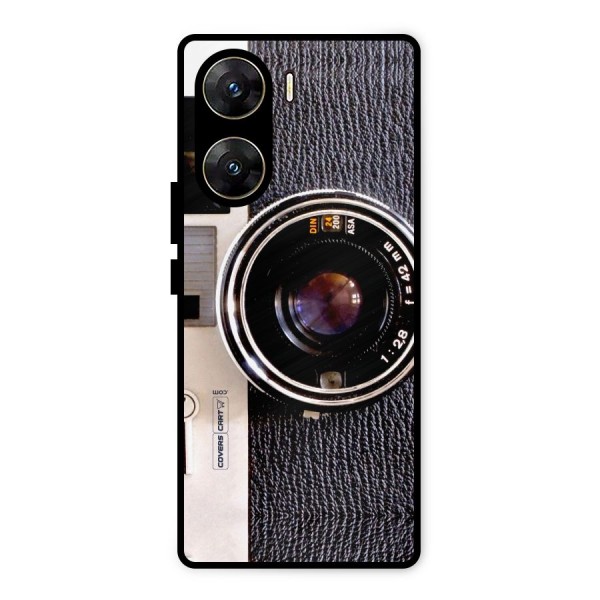 Vintage Camera Metal Back Case for Vivo V29e