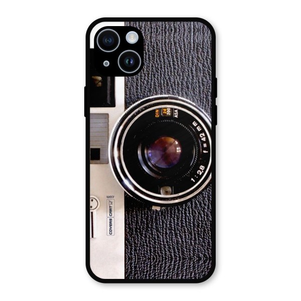 Vintage Camera Metal Back Case for iPhone 14