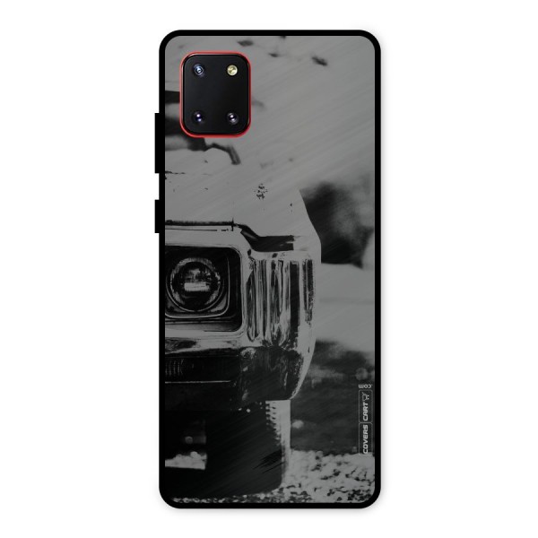 Vintage Car Black and White Metal Back Case for Galaxy Note 10 Lite