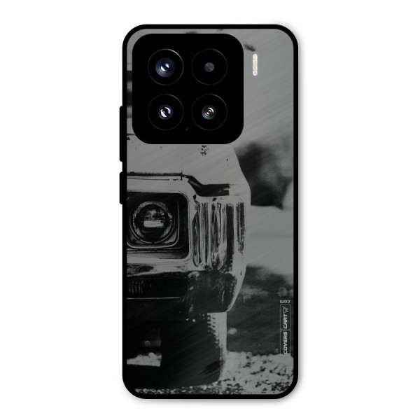 Vintage Car Black and White Metal Back Case for Xiaomi 15
